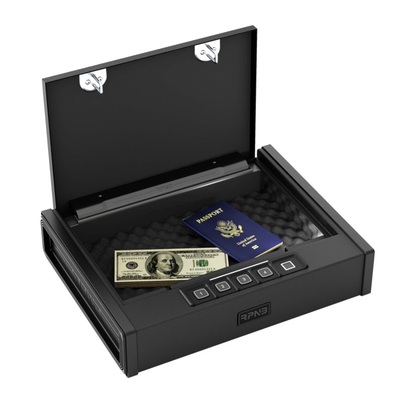 Biometric Gun Safe for Handgun with Interior LED Light - RPNB RP2005