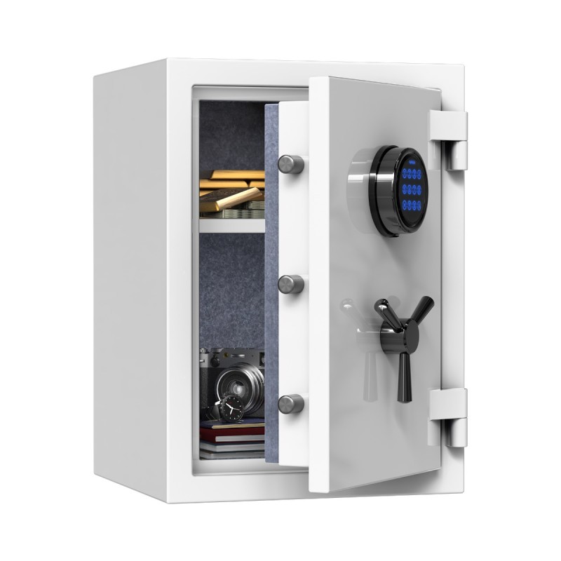 Digital Keypad White Fireproof Safe, Deluxe Safe Box, 1.29 Cubic Feet, RPNB RPEFS50W